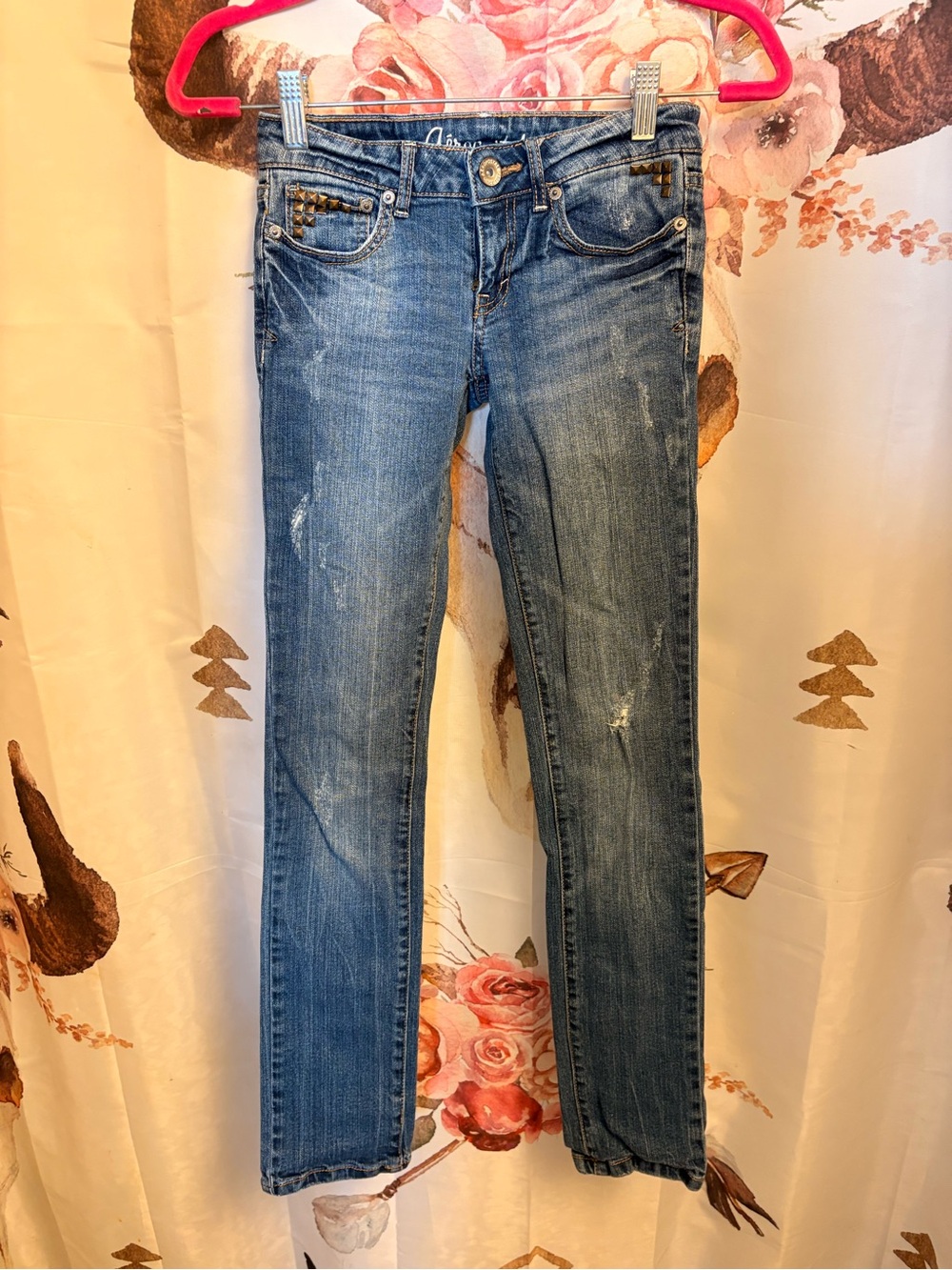 Size 000 Blue Women’s Skinny Jeans - Classic Medium Wash